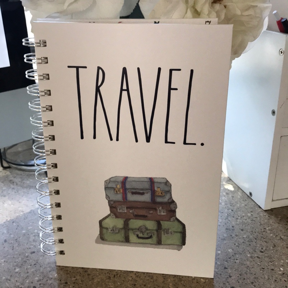 Rae Dunn Travel LL notebook